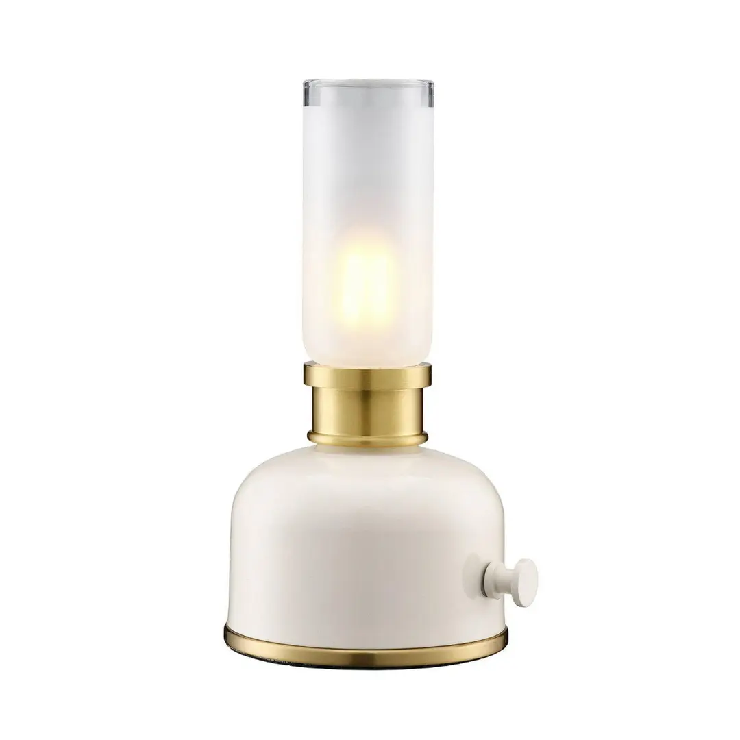 PR Home LED-Akku-Tischleuchte Frida, beige, Höhe 22 cm