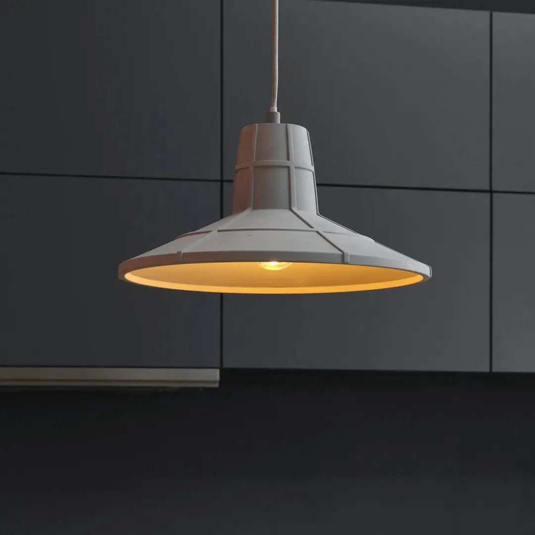 OSRAM Hängelampe CONCRETE SALA, grau, Ø 32 cm, Beton, E27