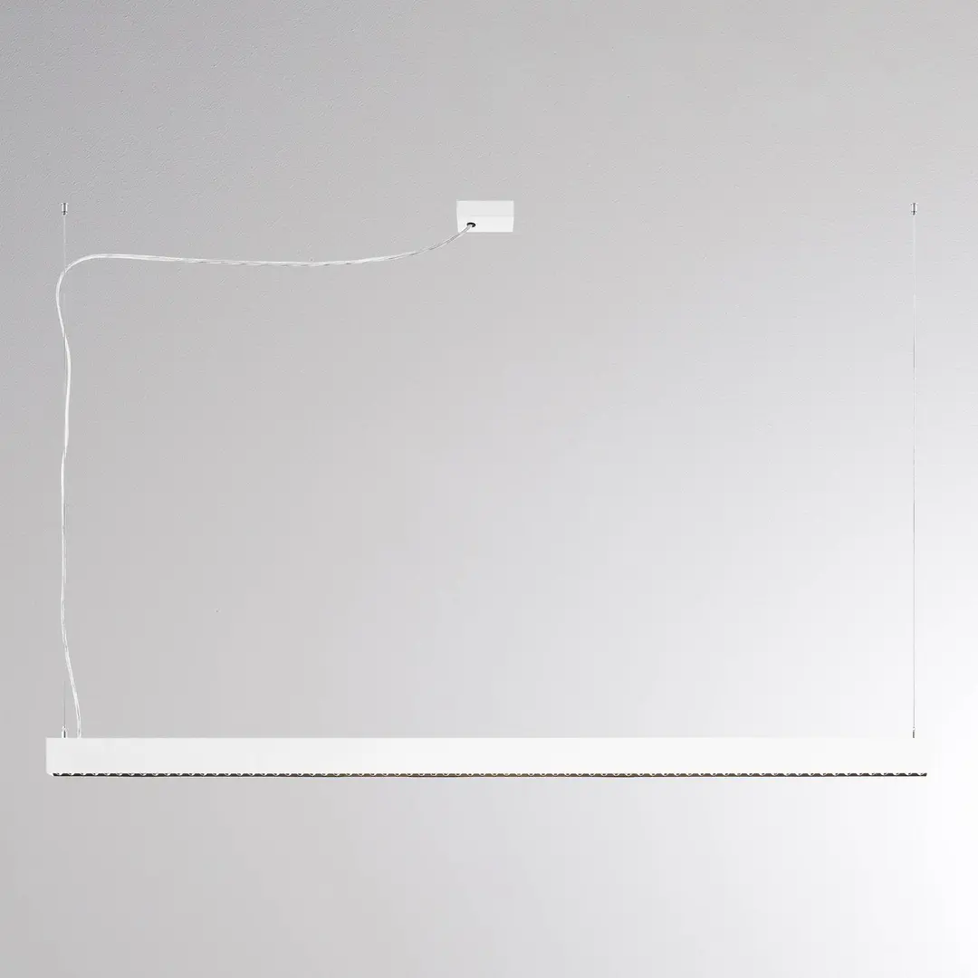 Molto Luce LED-Hängelampe PERFORA PROLINE XL, weiß, 159 cm DALI up/down