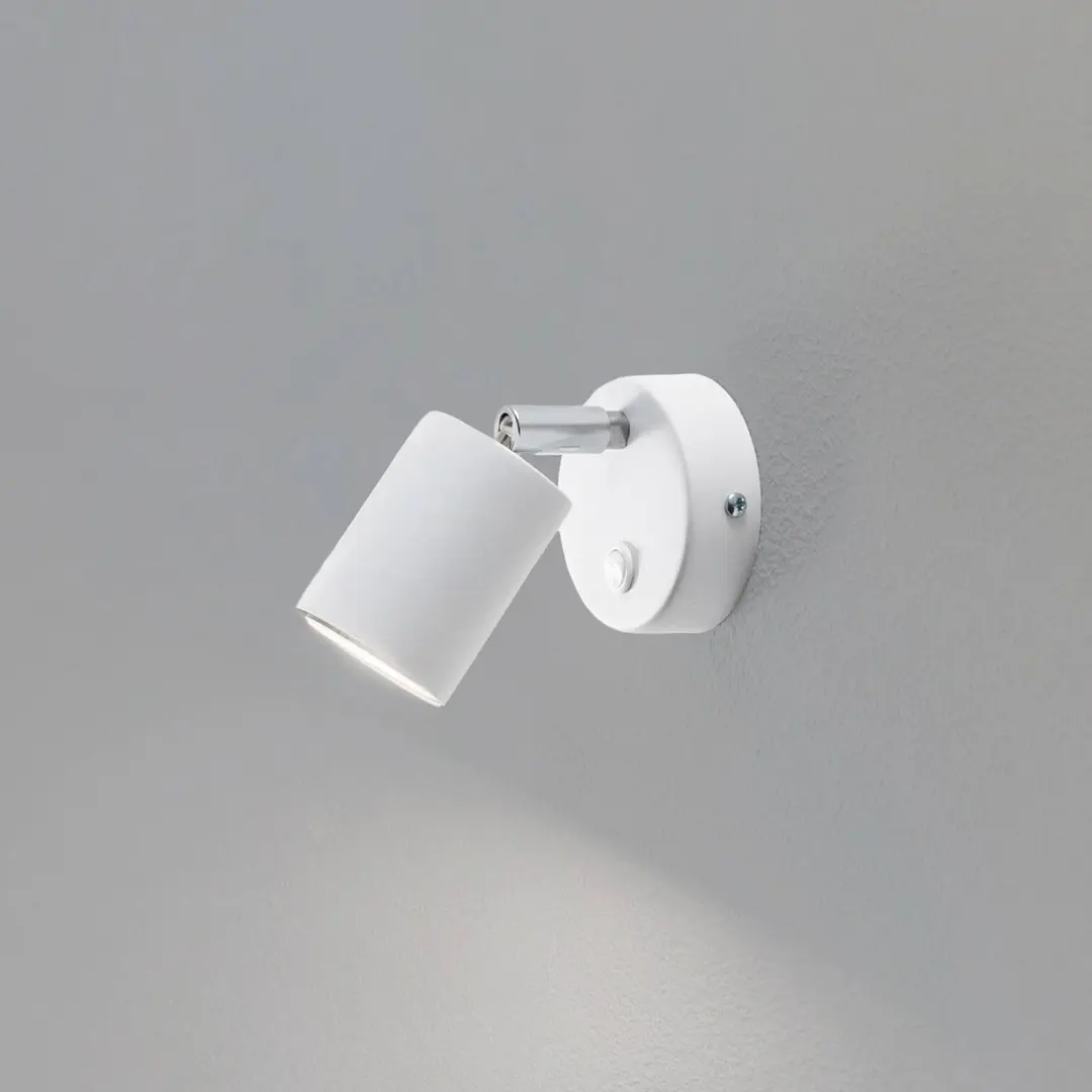 Luminex Wandstrahler Fun, weiß, 14 cm hoch, verstellbar, GU10