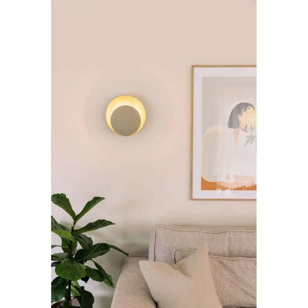 Globen Lighting Wandleuchte ORBIT, beige, Ø 30 cm