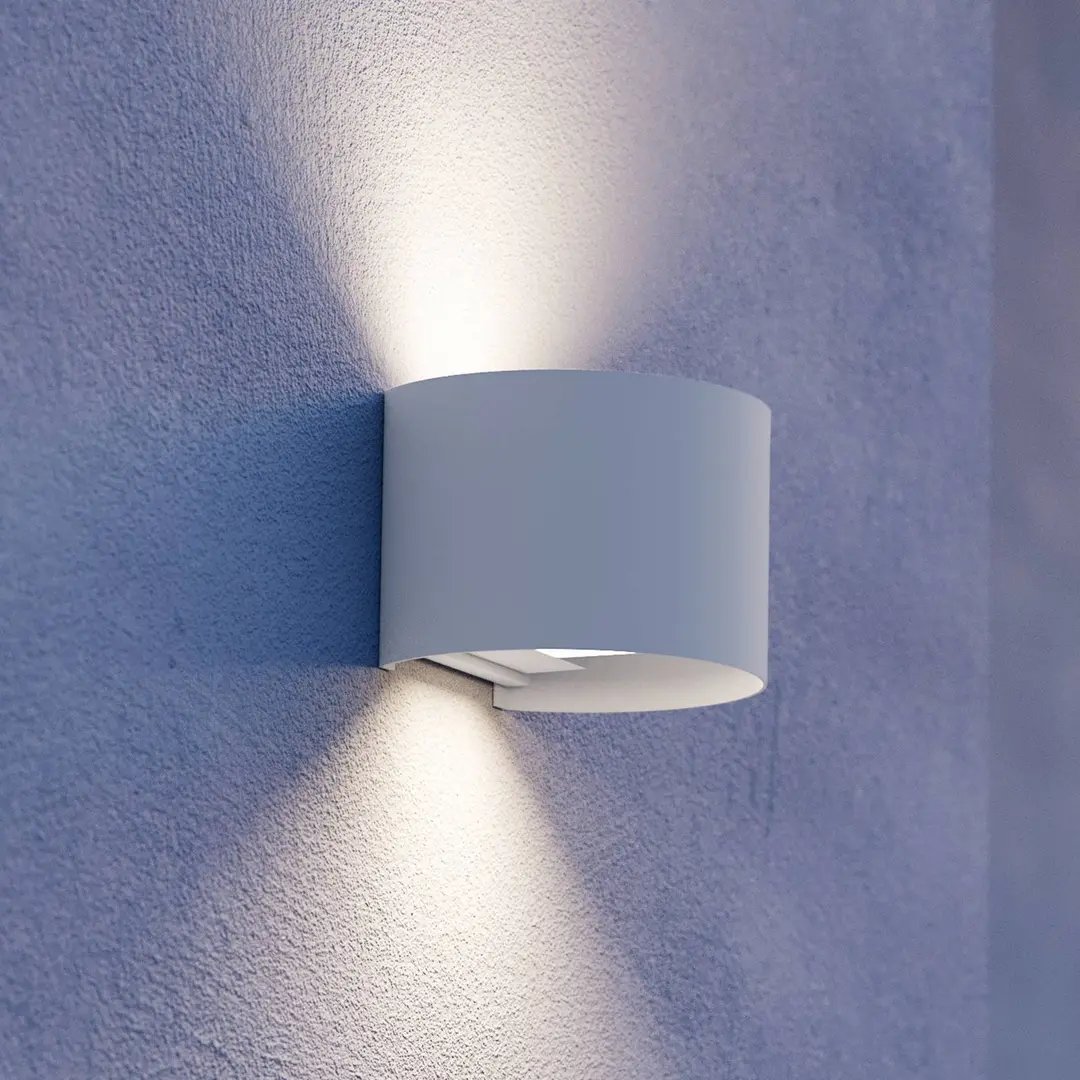 EGLO LED-Außenwandlampe Calpino 3, weiß, Breite 14 cm, 2-flg.