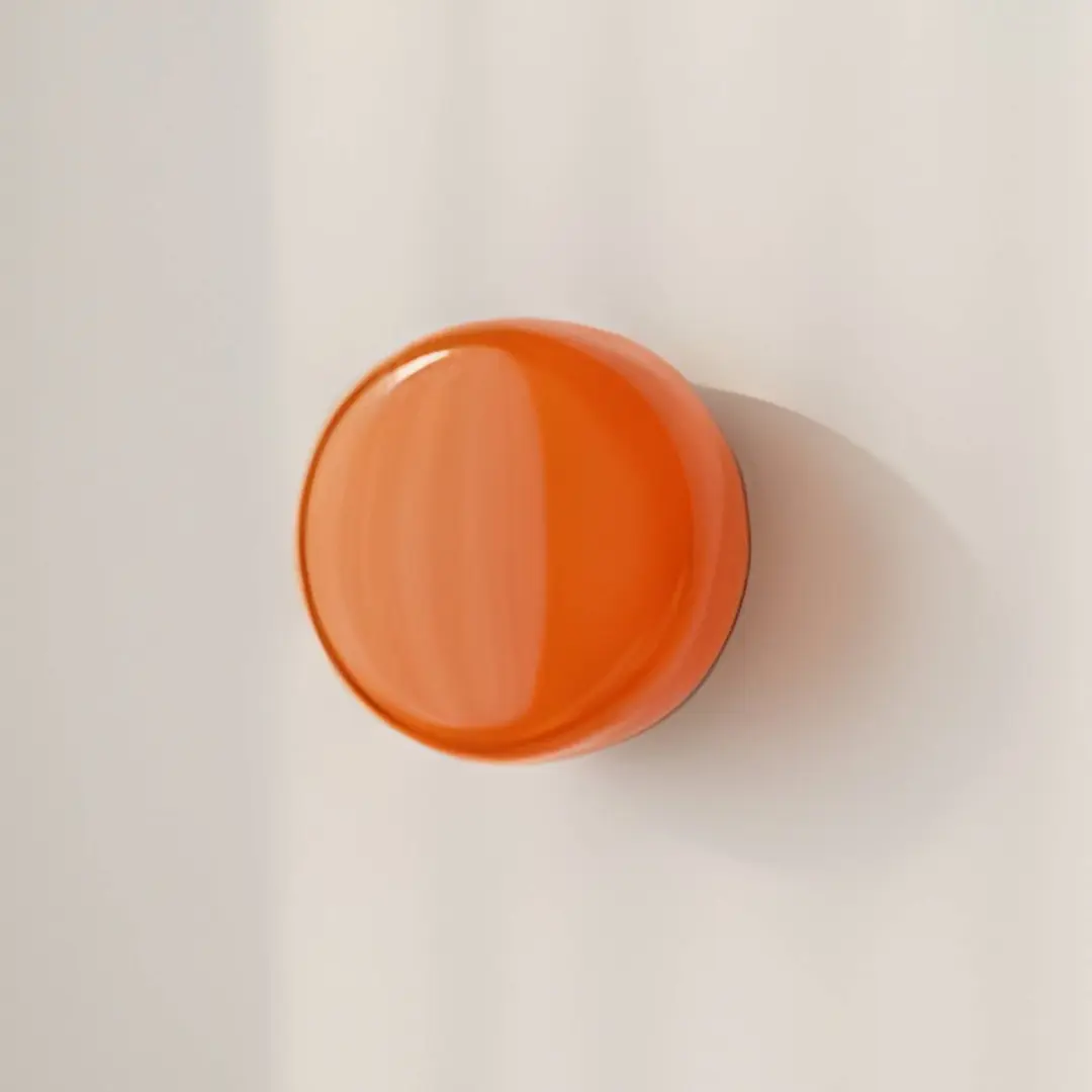 ALDEX Wandleuchte BonBon, orange, Ø 16 cm, Glas