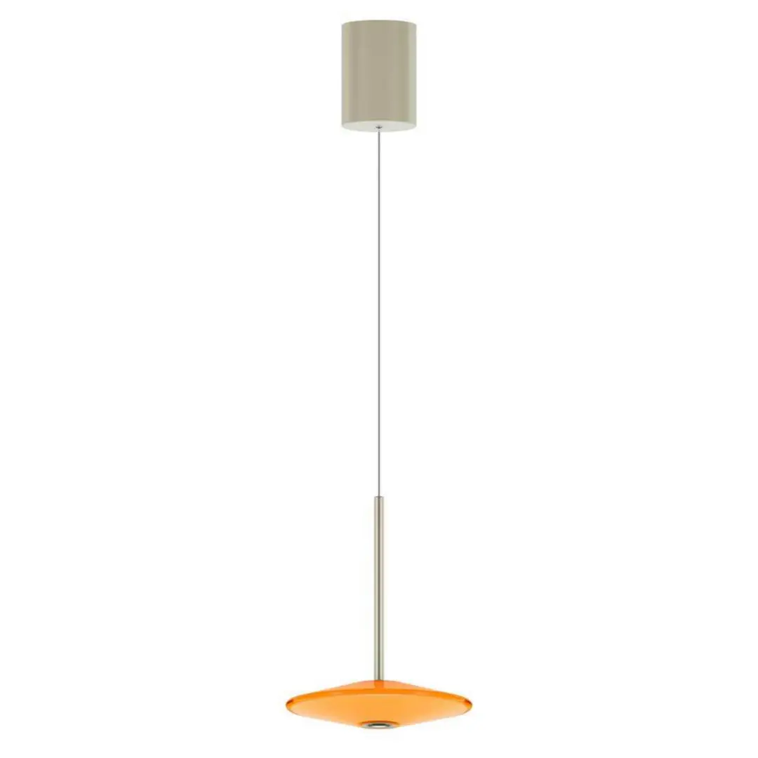 LOOM DESIGN LED-Pendelleuchte Solene, orange, Glas, Ø 20 cm
