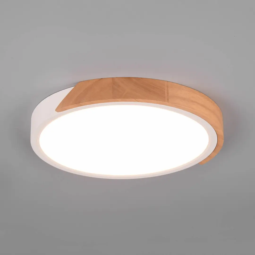 Reality Leuchten LED-Deckenleuchte Jano, Ø 31,5 cm, 3.000K, weiß