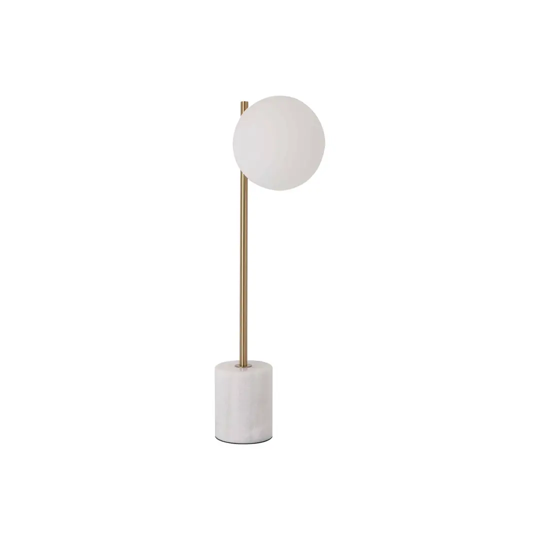Viokef Tischlampe Silvana, weiß/goldfarben
