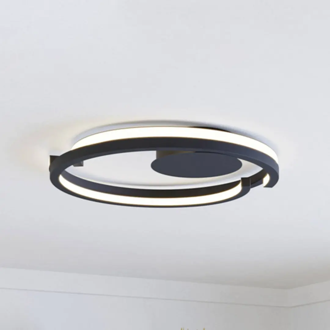 EGLO LED-Deckenleuchte MEZZOMONTE, schwarz, Ø 48 cm, CCT