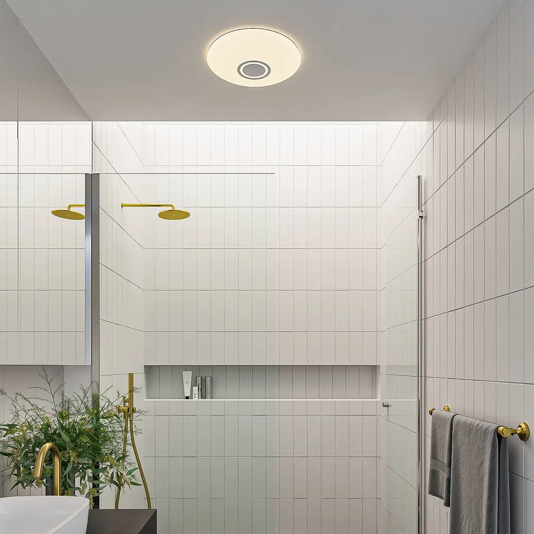 Nordlux LED-Deckenleuchte DJay Smart CCT mit Lautsprecher