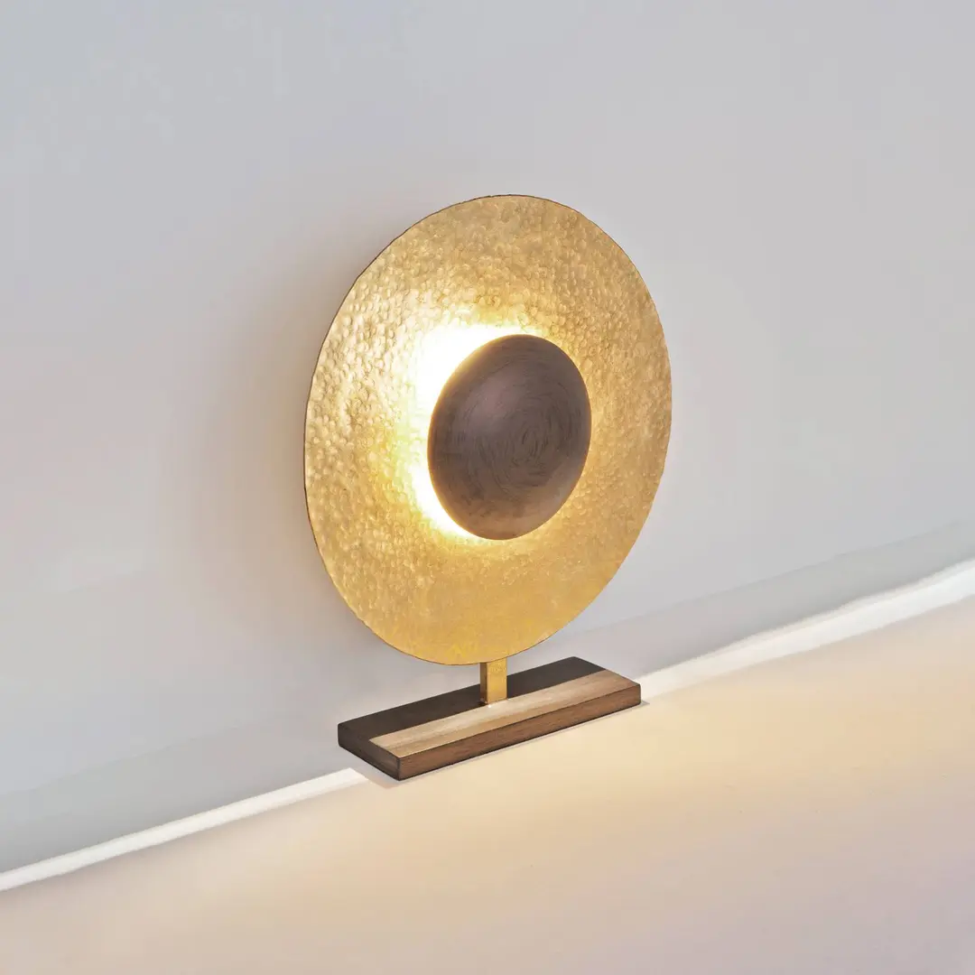 Holländer Tischleuchte Satellite Höhe 52cm gold/braun