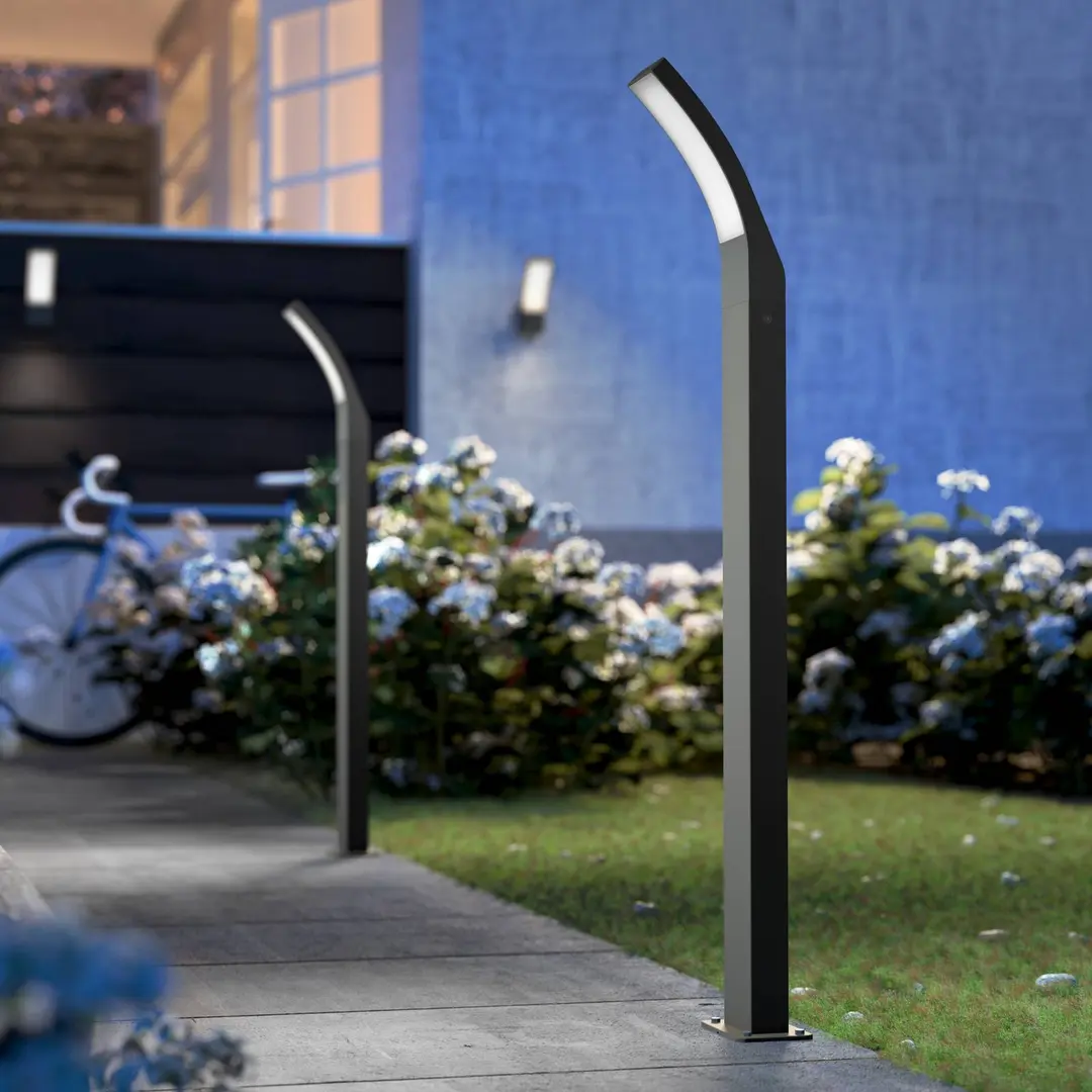 Philips LED-Wegelampe Splay, 96 cm, 4.000 K, anthrazit, IP44