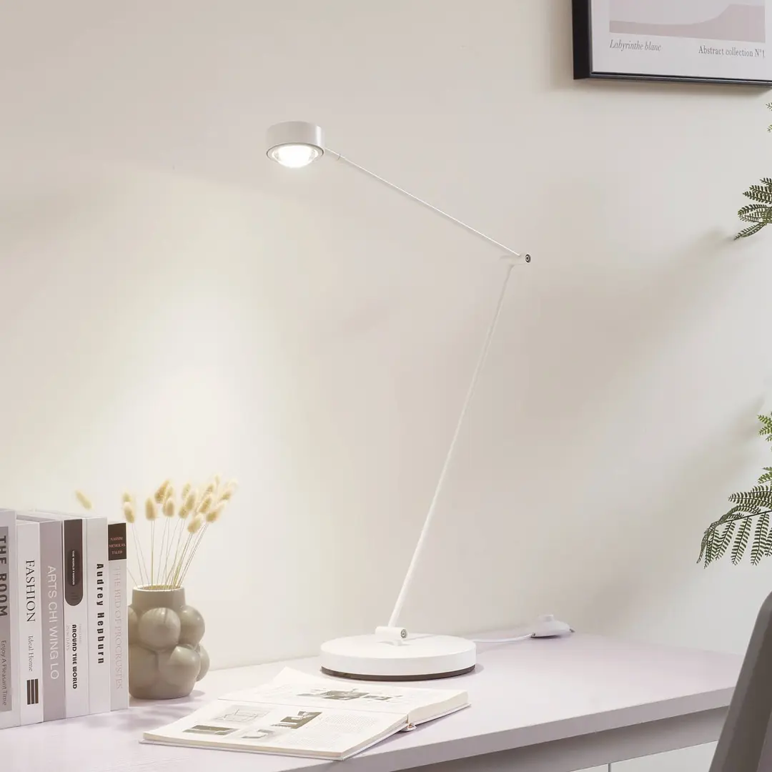 Lindby Stehleuchte Jyla, 88 cm, weiß matt, GX53, flexibel