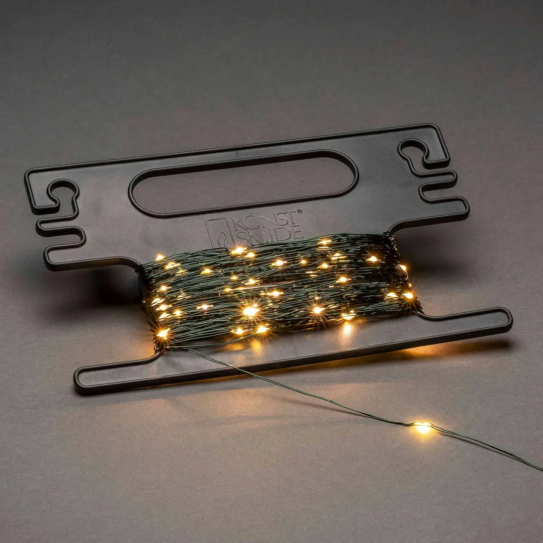 Konstsmide Christmas Lichterkette Tropfen grün mit Aufroller 300flammig
