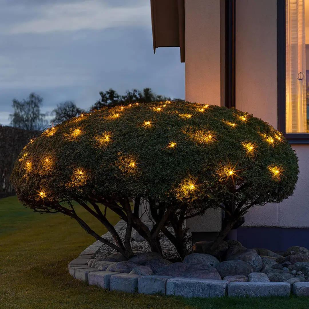 Konstsmide Christmas LED-Lichternetz für außen, 64-flg. 200x200cm