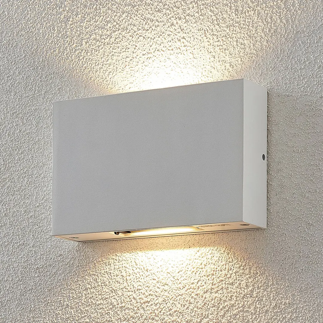 LUCANDE LED-Außenwandleuchte Katla aus Aluminium
