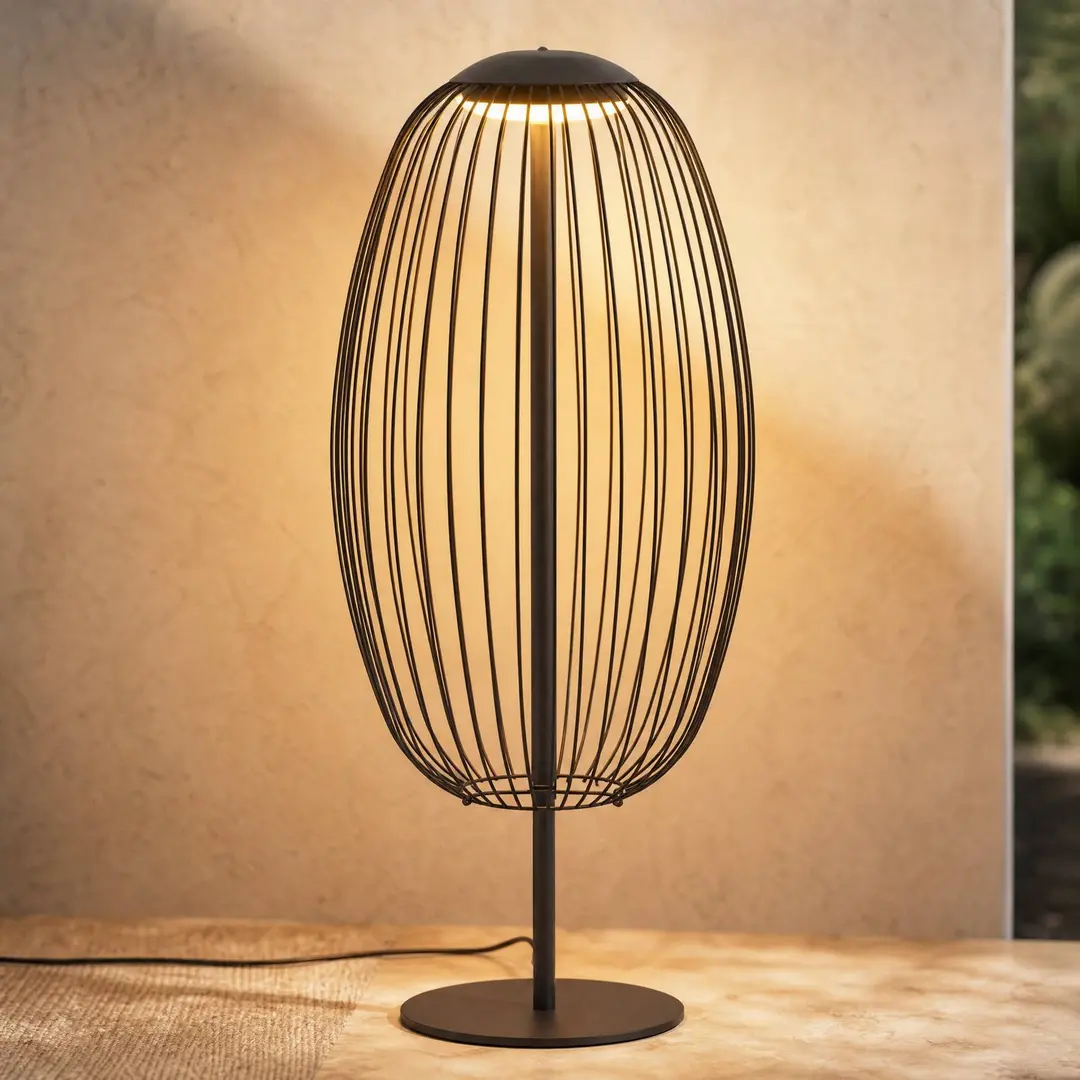 Lucande LED-Außenstehleuchte Richi, schwarz, Höhe 90cm, IP44
