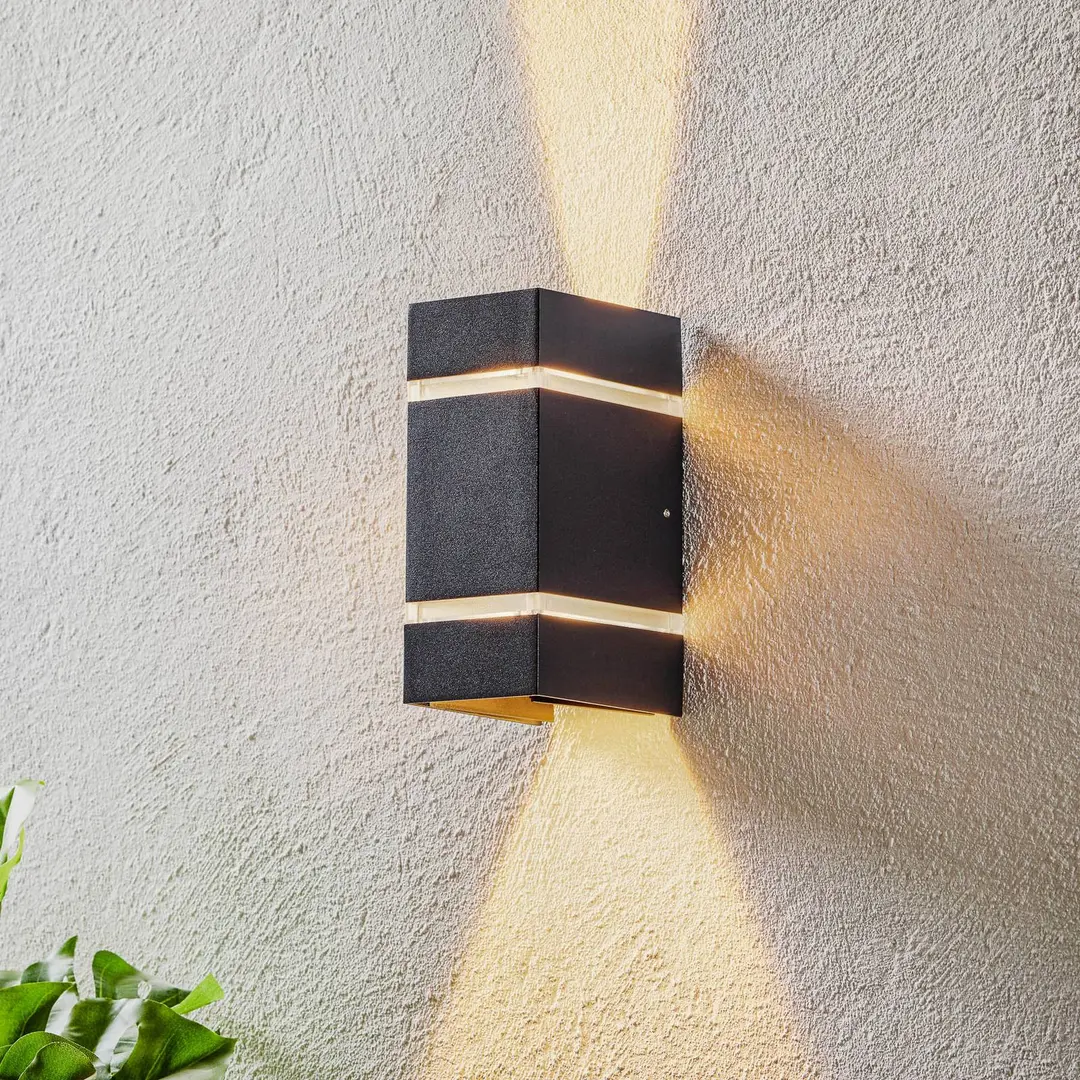 Konstsmide Außenwandlampe Cremona Effektstreifen, Höhe 19,5cm