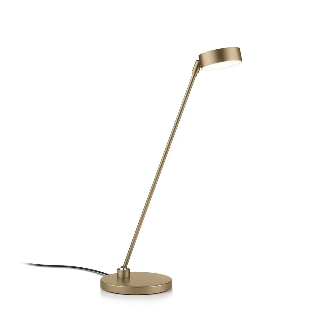 Knapstein LED-Tischlampe Yori effektbronze Höhe 50 cm, Gestensteuerung