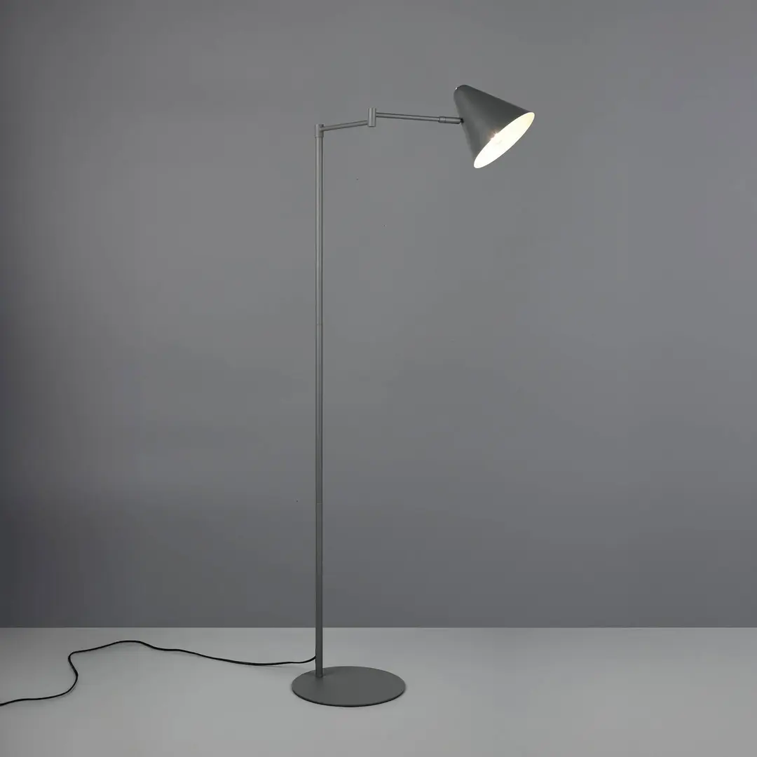 Trio Lighting Stehlampe Cosima, anthrazit, Höhe 126 cm, Metall