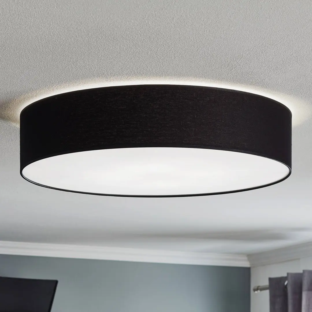 TK Lighting Deckenleuchte Rondo, dunkelgrau Ø 60cm