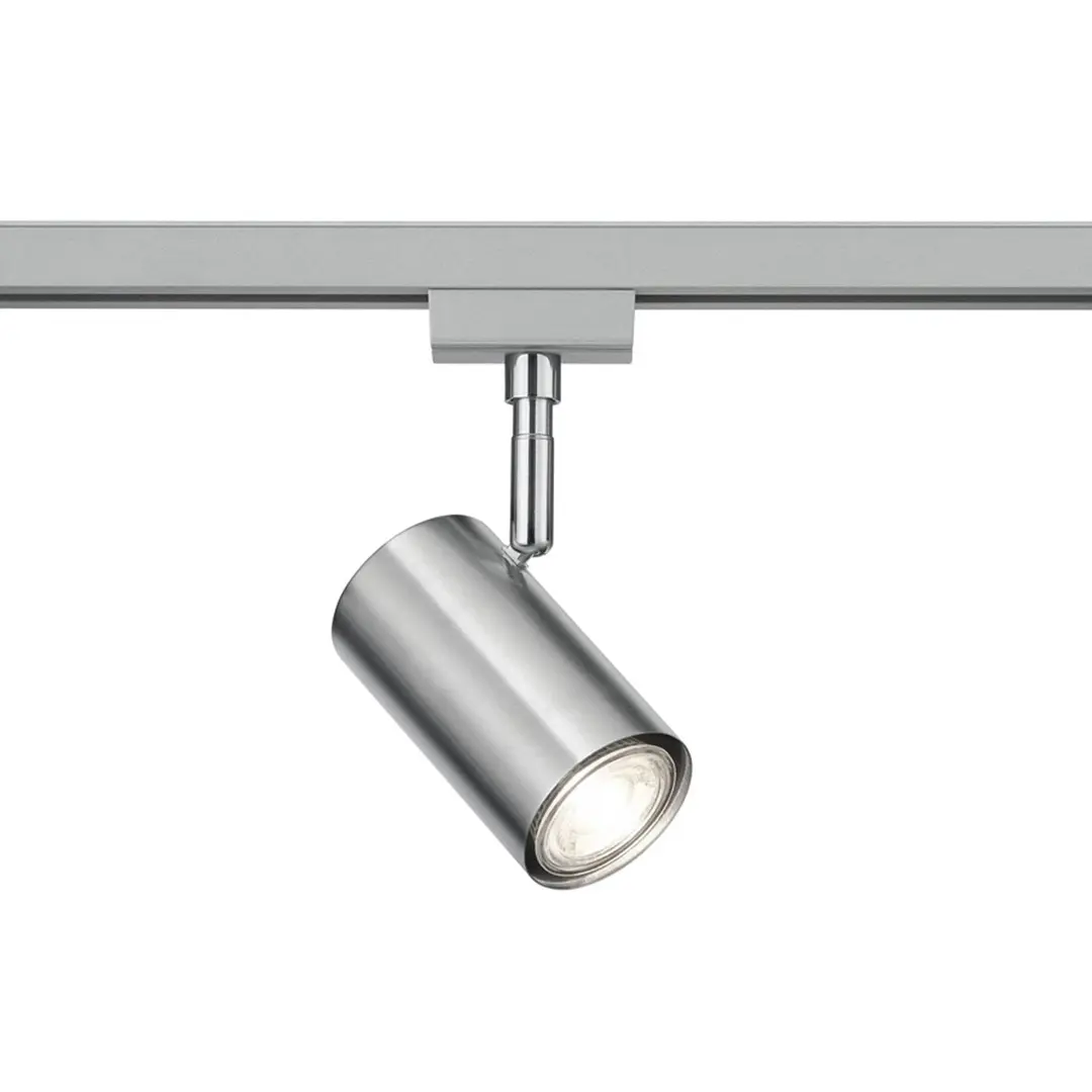 Trio Lighting Schienenspot DUOline 782401, Ø 6 cm, nickel, 2-Phasen, GU10