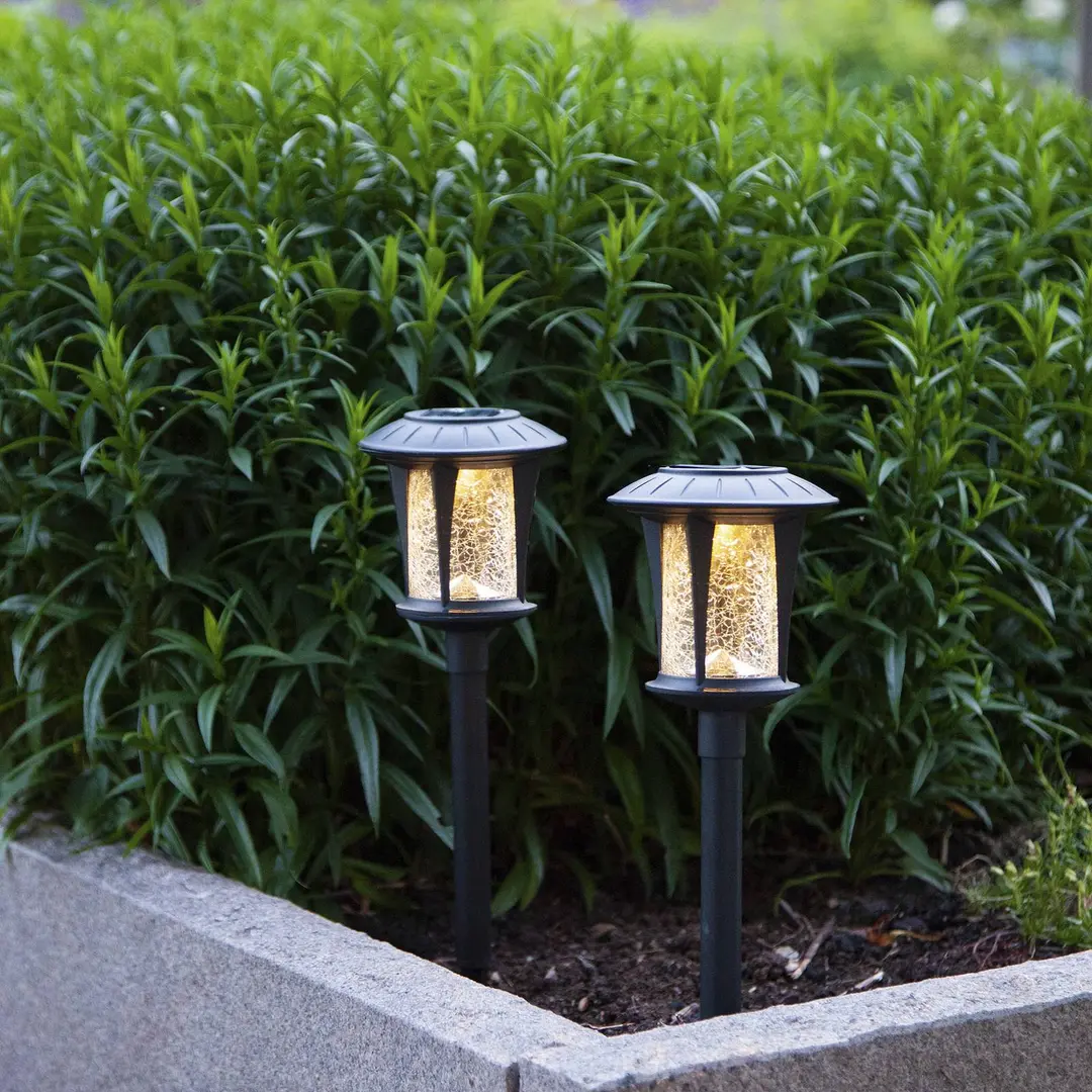 STAR TRADING LED-Solarlampen Monaco im 2er-Set