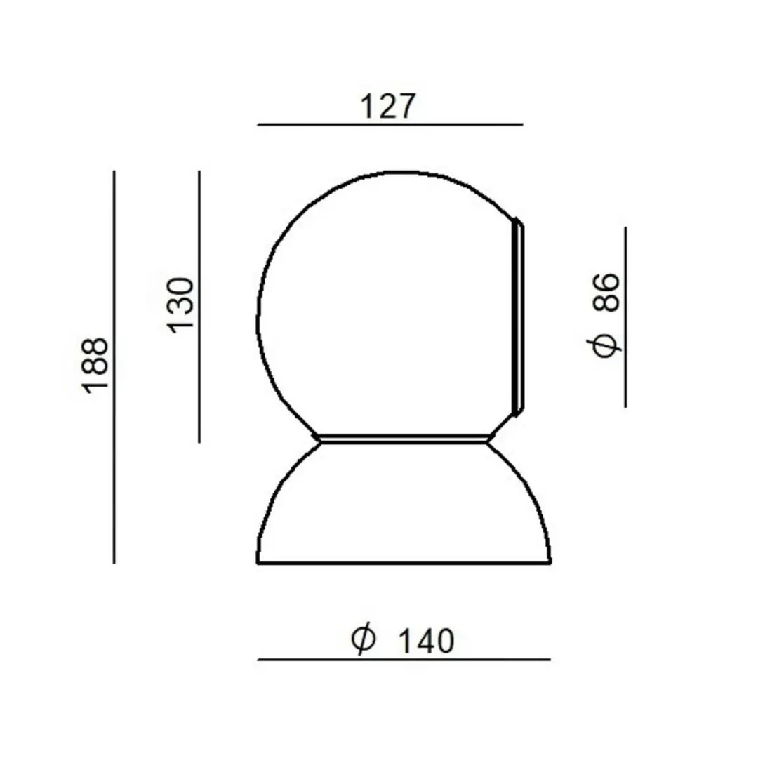 Stilnovo Gravitino LED-Wandlampe drehbar weiß
