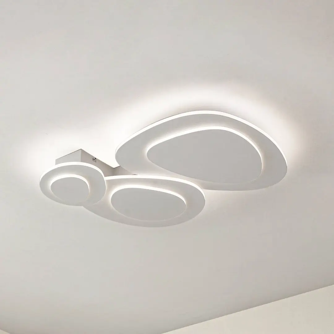 Lindby LED-Deckenleuchte Delar, 60 x 60 cm, CCT, dimmbar