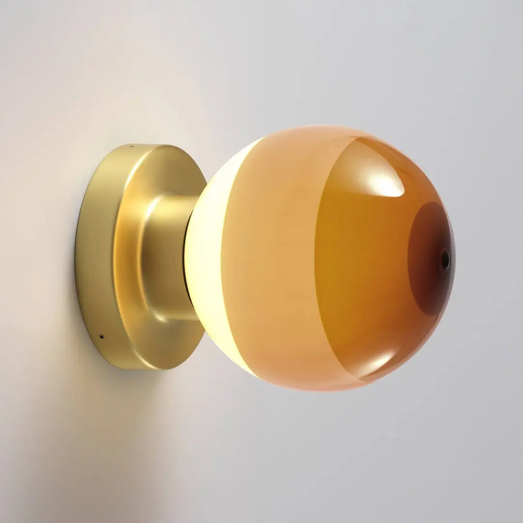 MARSET LED-Wandlampe Dipping Light A2, creme/messing
