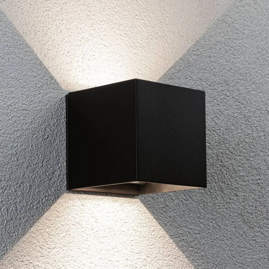 Paulmann Akku-Außenwandlampe Nyara schwarz 10 cm Sensor IP44