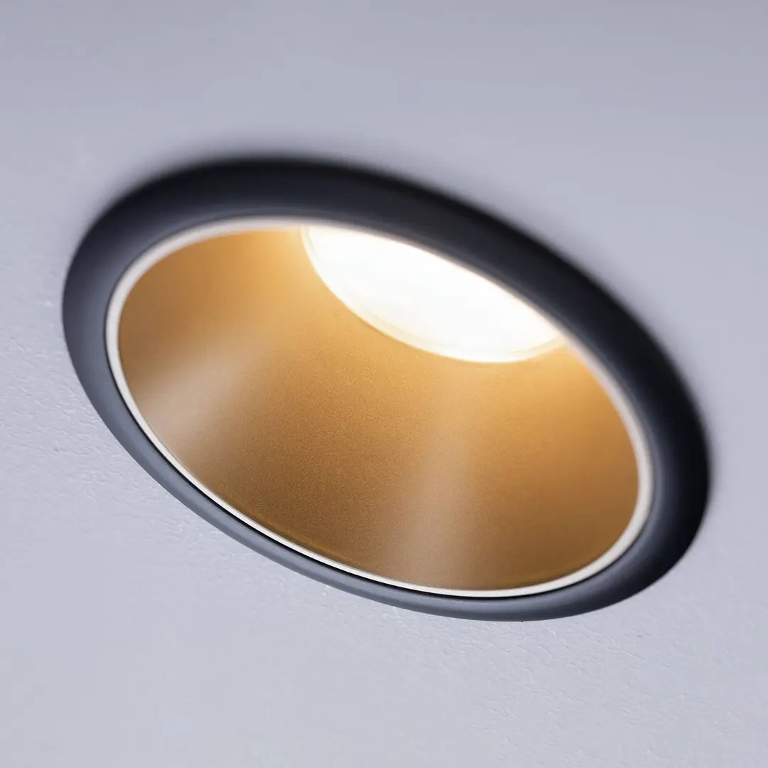 Paulmann Cole LED-Spotlight, gold-schwarz, 3-step-dim, 2700K