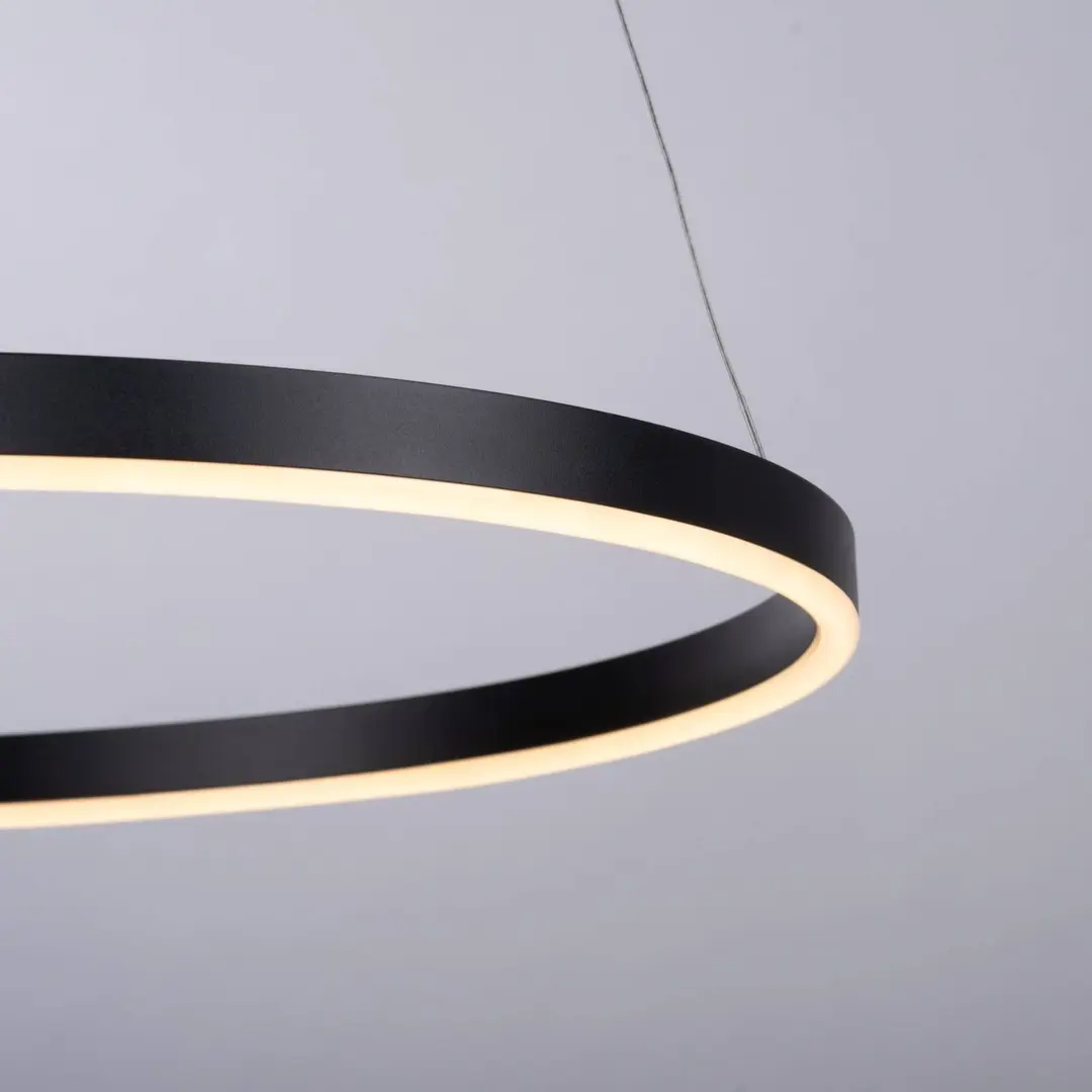JUST LIGHT. GmbH LED-Pendelleuchte Ritus, Ø 58,5cm, anthrazit