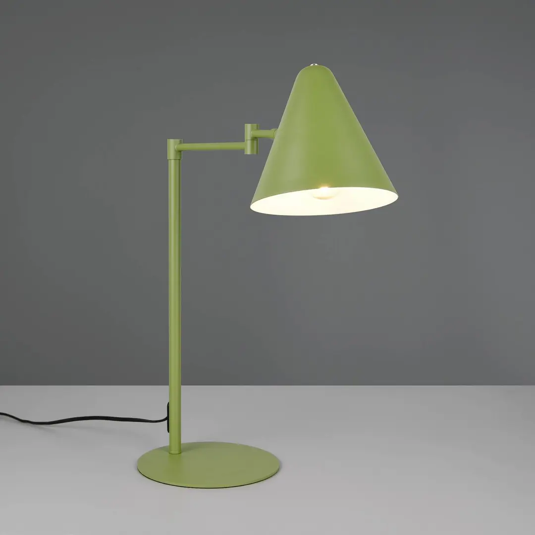 Trio Lighting Tischlampe Cosima, grün, Höhe 50 cm, Metall