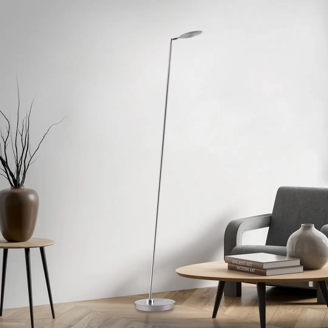 Paul Neuhaus LED-Stehleuchte Akku-Bente, grau, CCT, USB-C