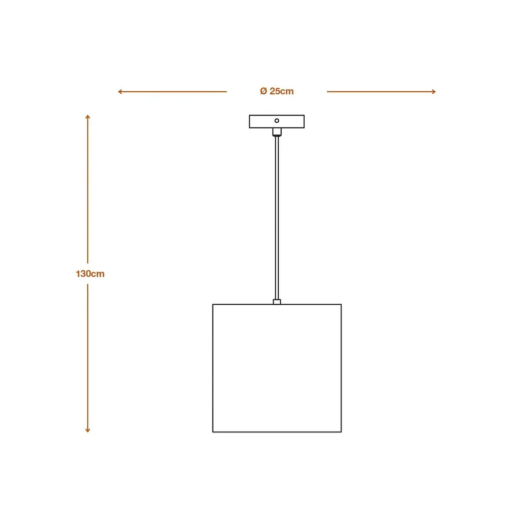 LEDVANCE Hängeleuchte Cylinder, 1-flammig, braun, Wellpappe