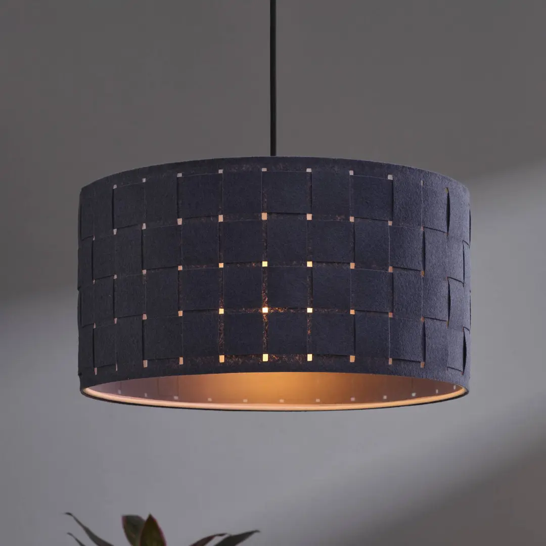 OSRAM Hängelampe Decor Felt Weaving, Ø 38 cm, grau, Filz E27