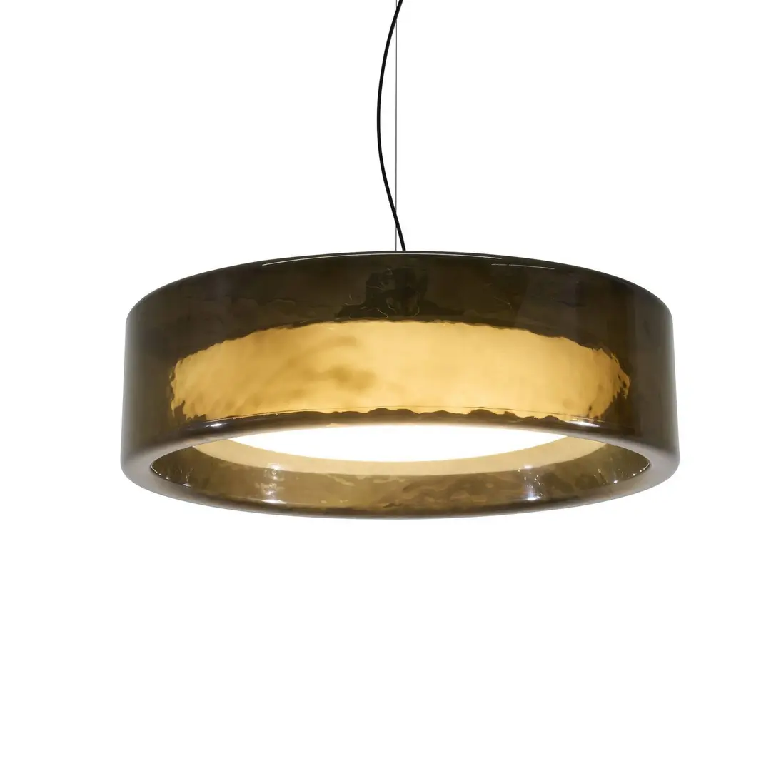MARSET LED-Hängelampe Ringo, Ø 90 cm, rauchgrau dunkel
