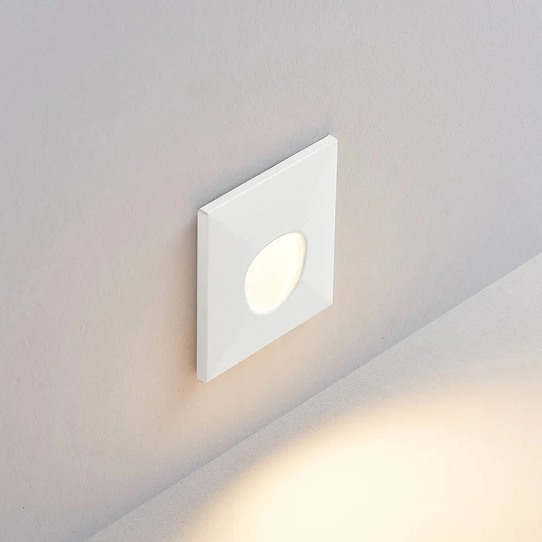 Molto Luce LED-Einbaulampe Wall 68R Sina SQ, weiß, Alu, CCT