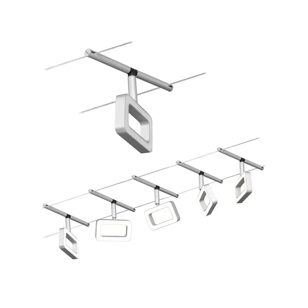 Paulmann Frame LED-Seilsystem 5fl. chrom matt