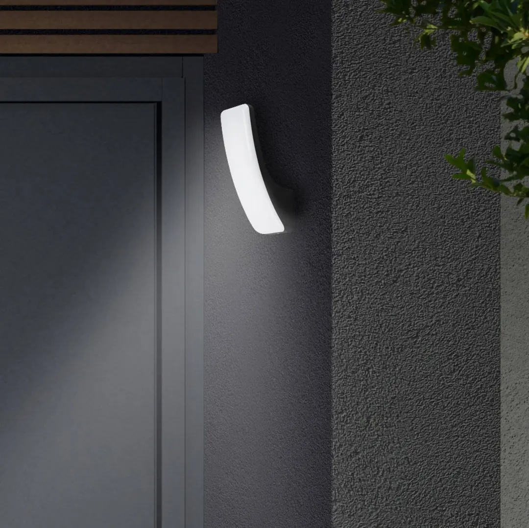 Telefunken LED-Außenwandleuchte Gent 1.800lm 4.000K schwarz