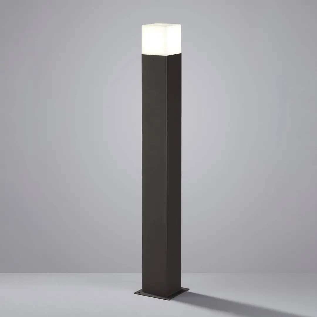 Trio Lighting Wegeleuchte HUDSON, anthrazit, Höhe 80 cm, Metall, IP44