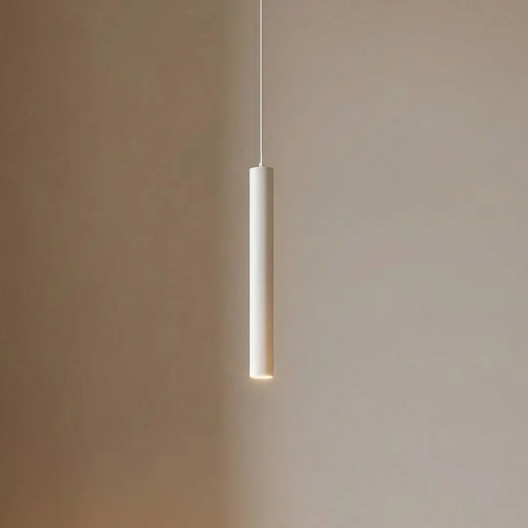 Lindby LED-Pendelleuchte Lumaro, weiß, 27 cm, 48V, dimmbar