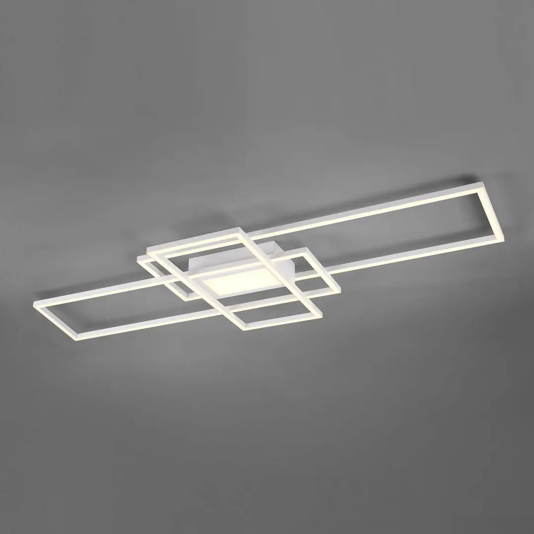 Trio Lighting LED-Deckenlampe Irvine 3.000-6.500 K, weiß matt