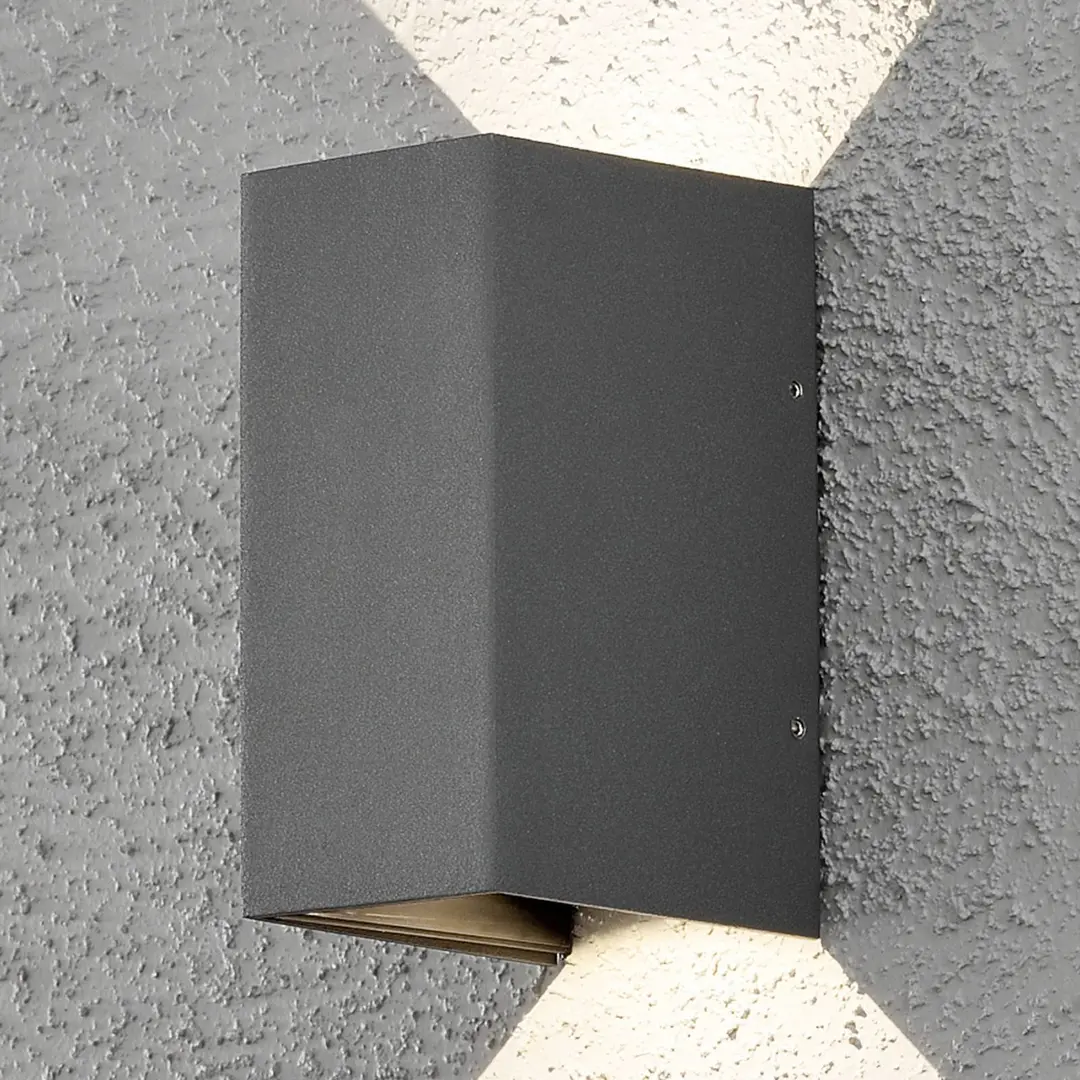 Konstsmide LED-Außenwandleuchte Cremona 8 cm anthrazit