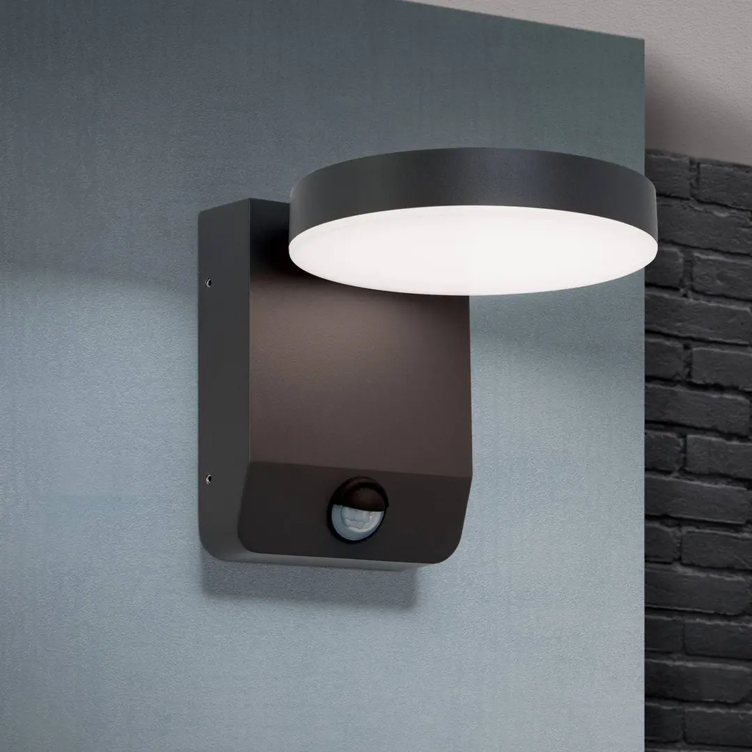 Orion LED-Außenwandleuchte Hendryk mit Sensor, schwarz