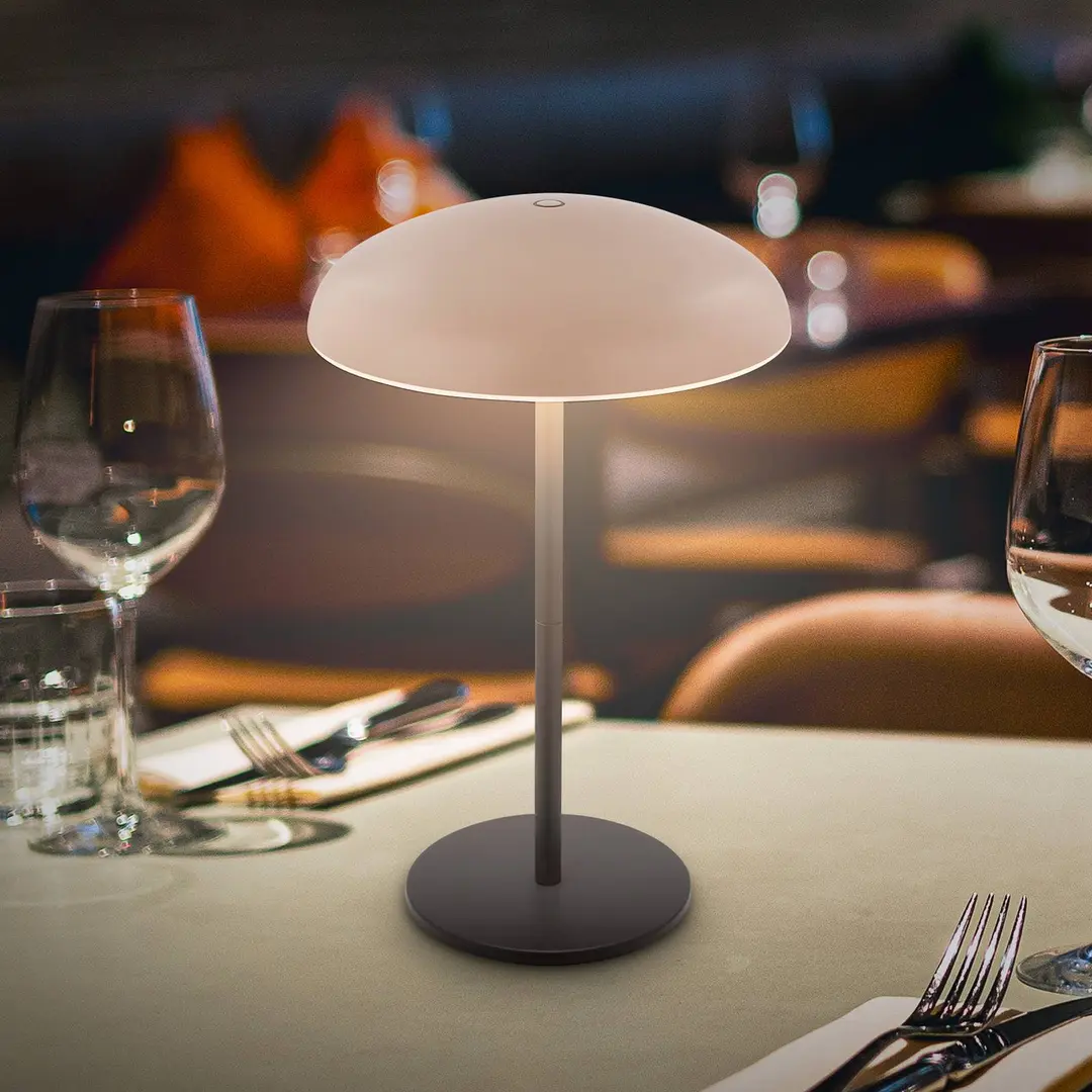 Briloner LED-Akku-Tischlampe Brilo unplugged Caxa 30, beige/anthrazit