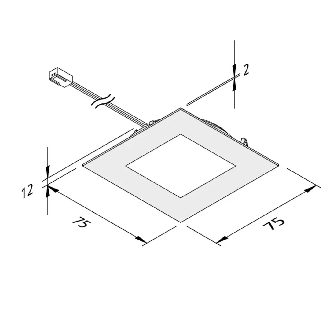Hera LED-Möbeleinbauleuchte FAQ 68 3er-Set stahl 4W 930