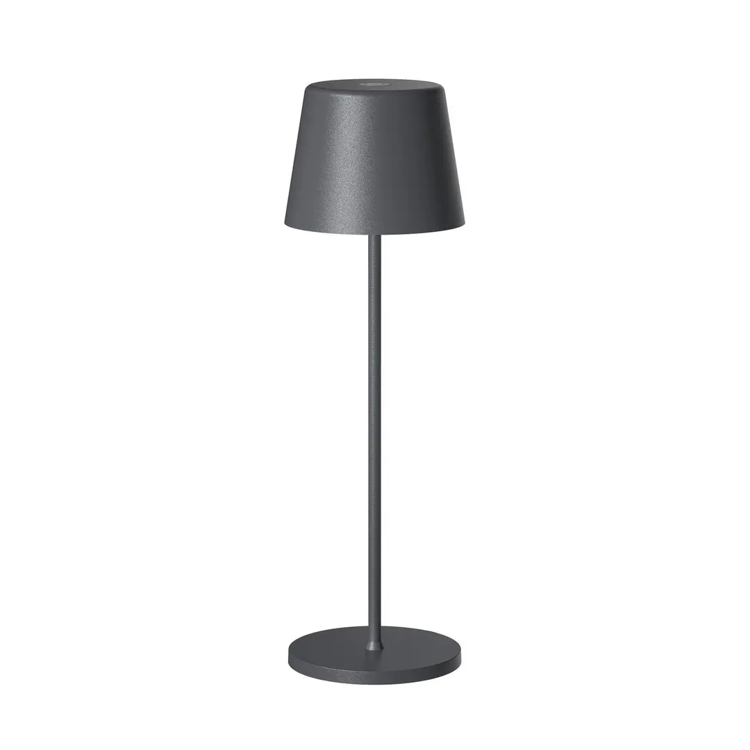 tint Müller Licht tint LED-Akku-Tischleuchte Dalia, Alu anthrazit