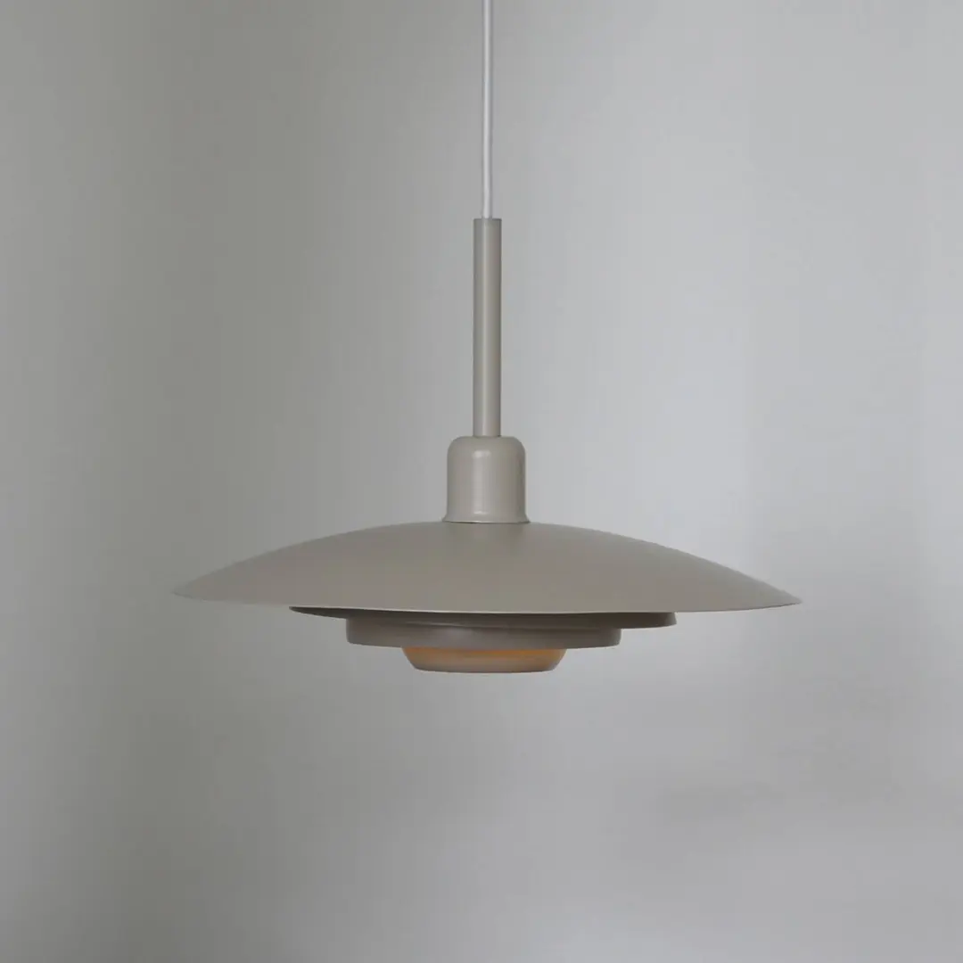 Markslöjd Hängeleuchte Piny, beige, Ø 35 cm, Metall, E27