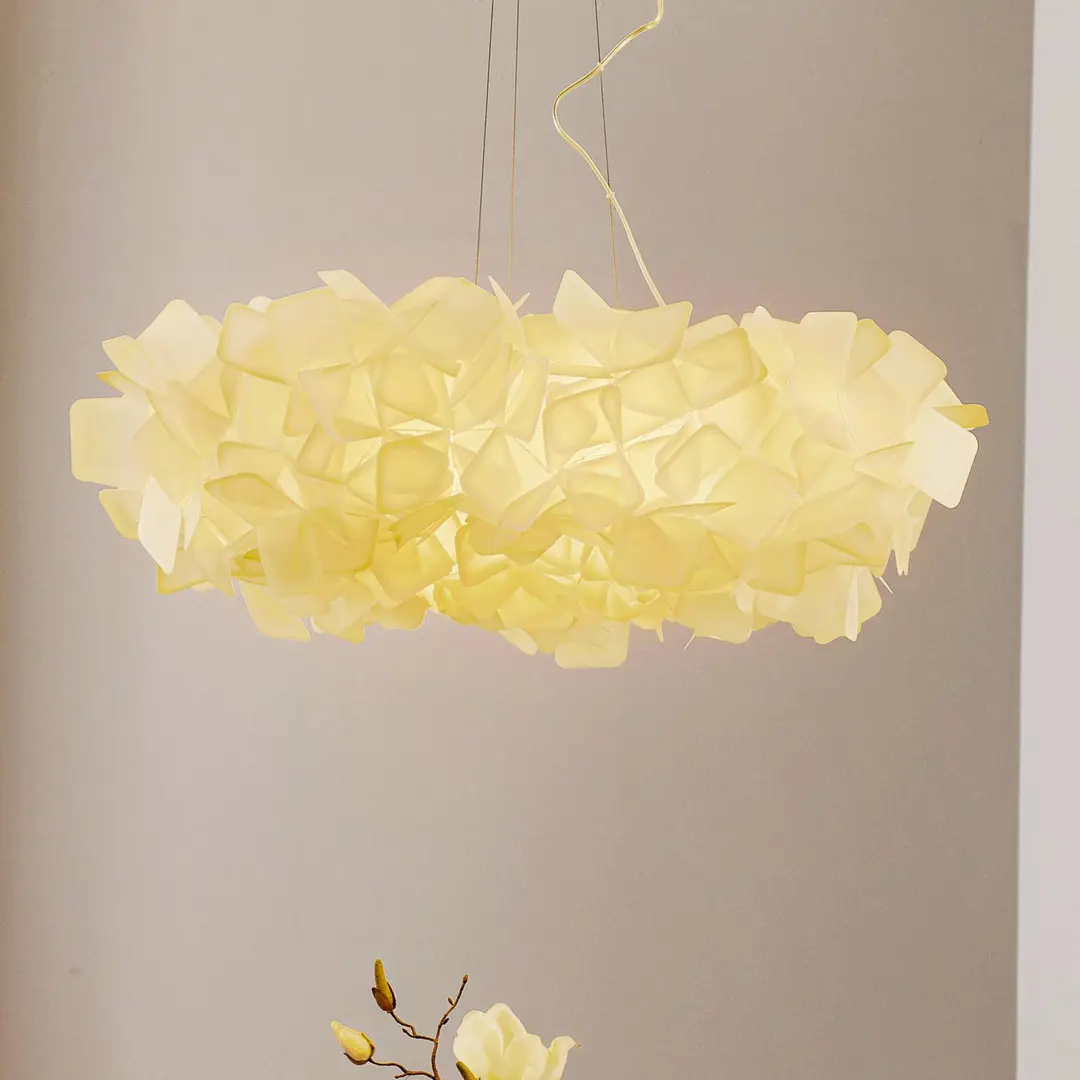 Slamp Clizia Hängeleuchte, Ø 78 cm, weiß