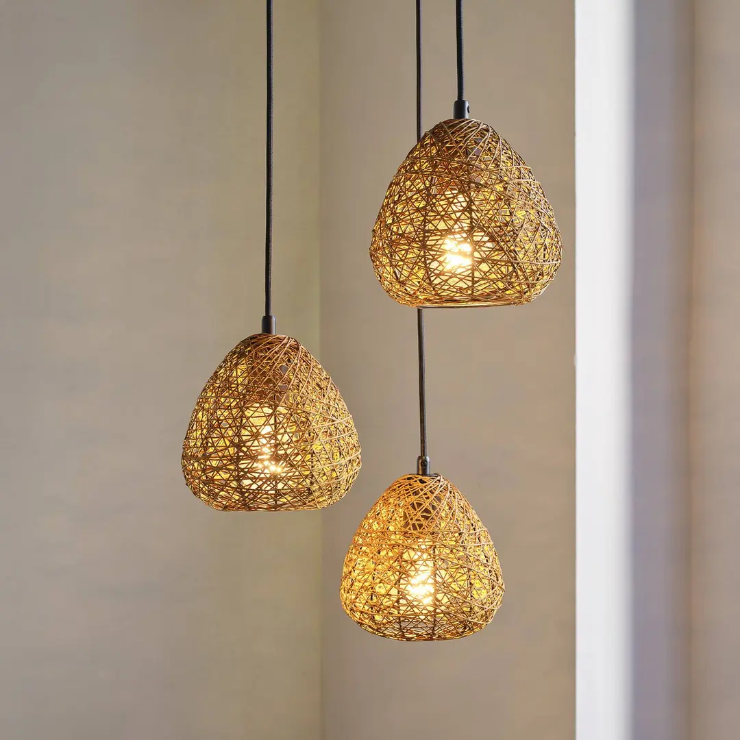 OSRAM Hängelampe Decor Paper Drop, 3-fl. rund, beige, E27